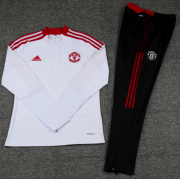 21/22 Manchester United Training Suit White